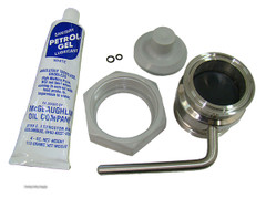 2.0 inch Milk Tank Valve clamp x thread - Hamby Dairy Supply